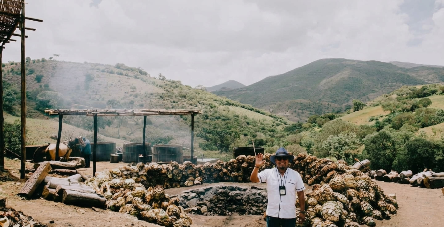 A traditional mezcal Palenque.